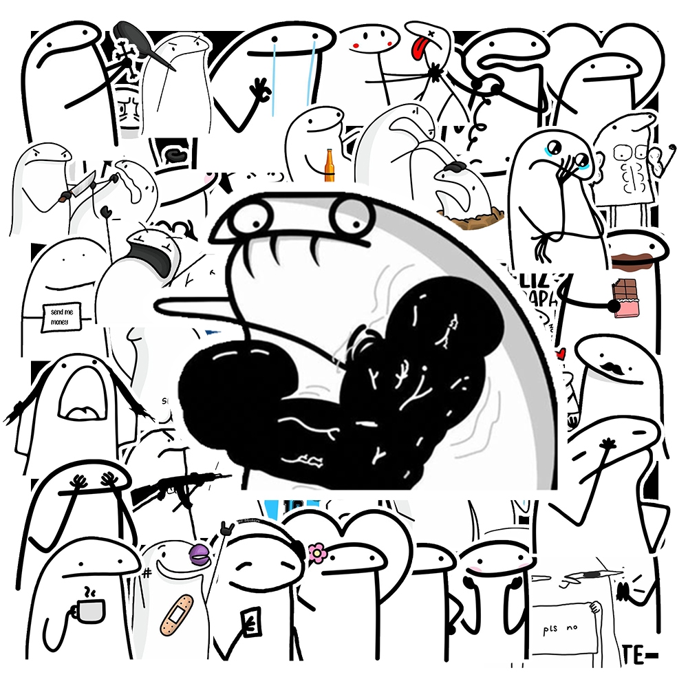 Combo 50 Sticker Meme Thằn Lằn chống nước sticker dán laptop, điện thoại, đàn guitar, mũ bảo hiểm, vali. MSP: ST103