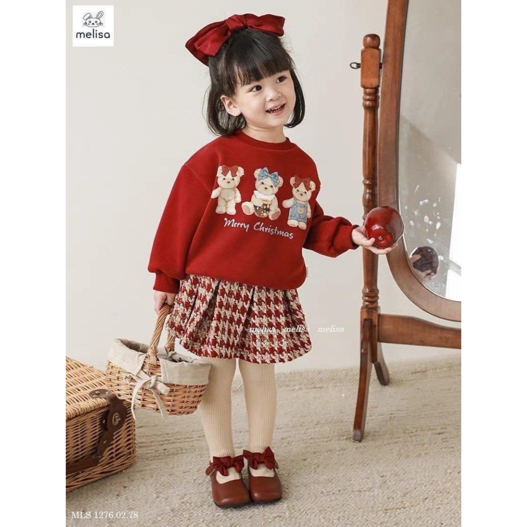 Sét váy gấu cho bé gái