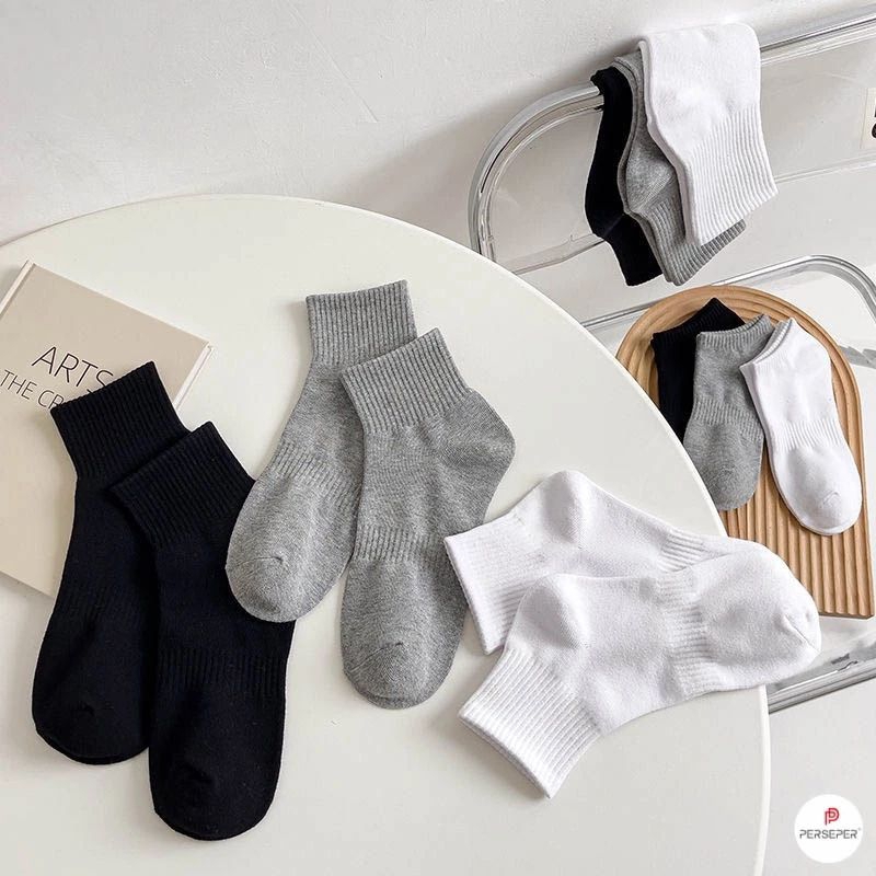M1 Sét 3 đôi tất chân co dãn chất liệu cotton hàn