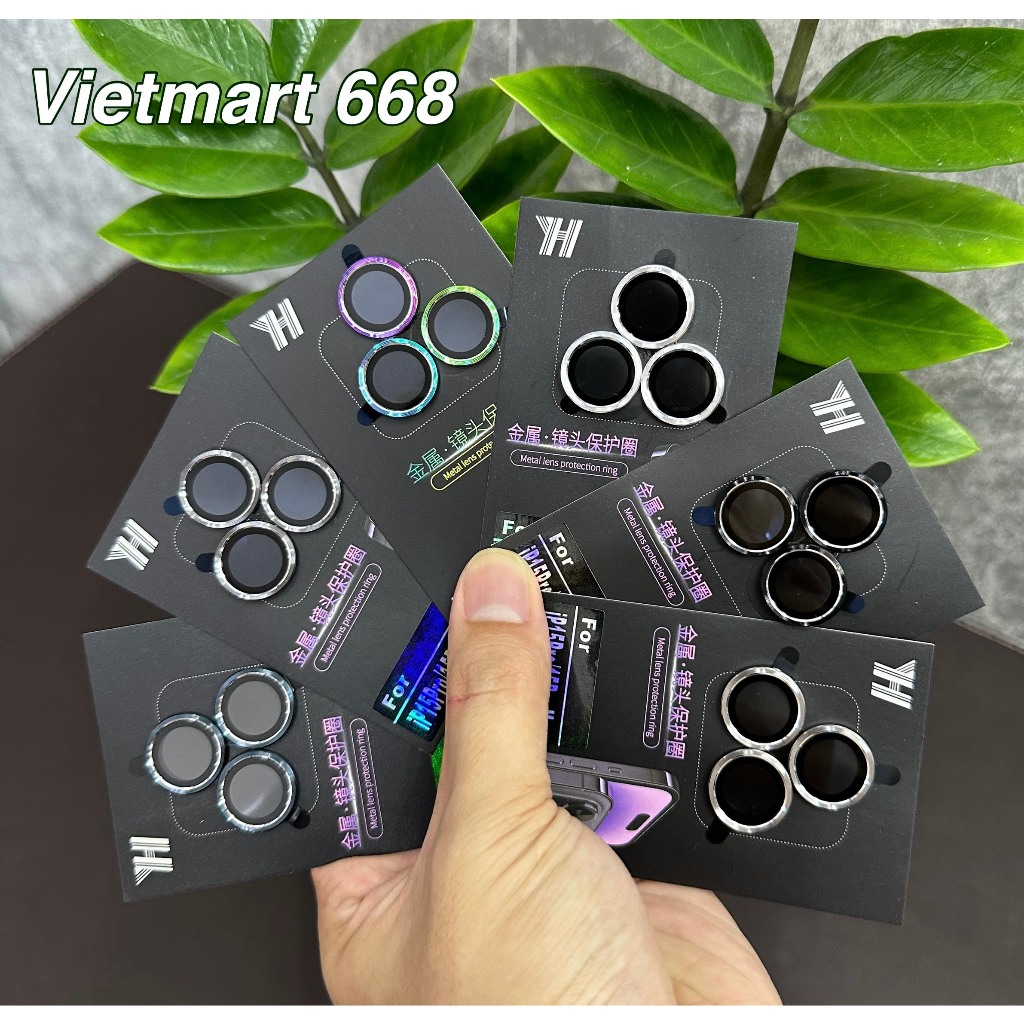 Lens Bảo Vệ Camera iP 12Pro/ 12ProMax, 13/13Pro/13ProMax, 14/14Plus, 14Pro-14ProMax, iPh 15/15Plus, 15Pro/15ProMax