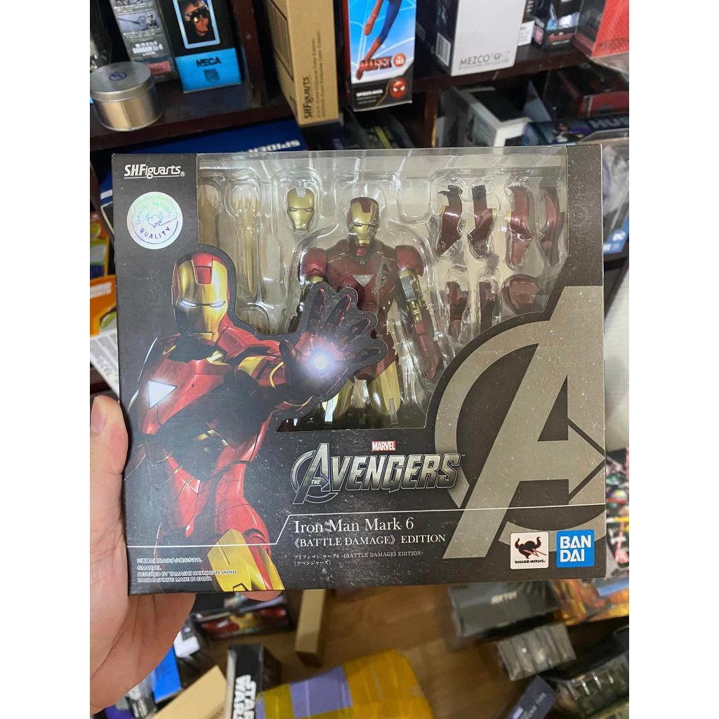 Mô hình SHF Iron Man MK6 Battle Damaged