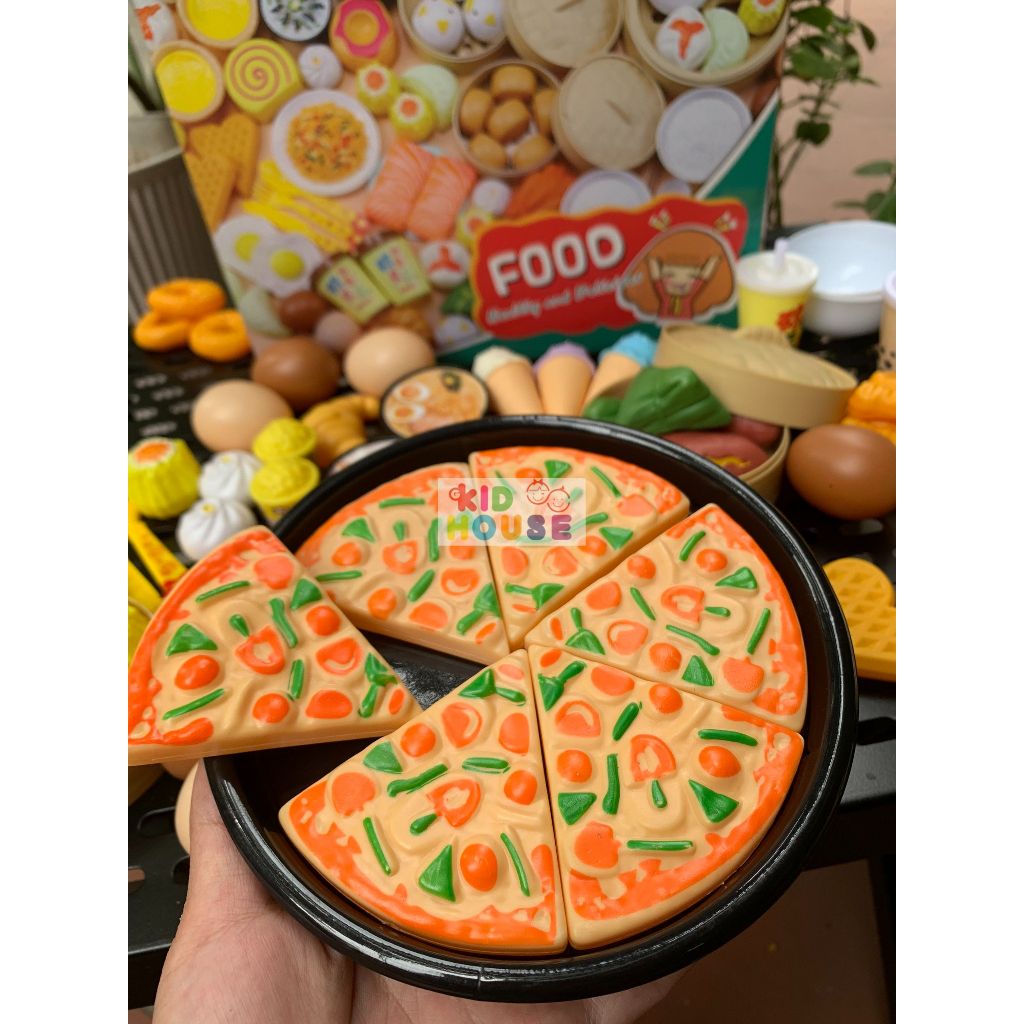 Bộ đồ chơi nhà bếp các loại, bộ đồ chơi bánh bao pizza, đồ chơi mô phỏng nấu ăn 82, 88 chi tiết cho bé