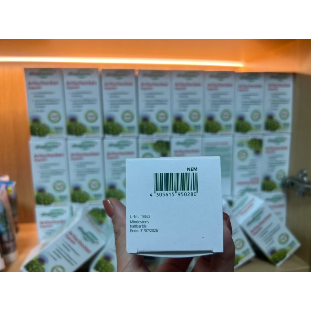 Viên uống mát gan Altapharma Artischocken Kapseln 100v của Đức giúp giảm khó tiêu, đầy bụng, buồn nôn, và tiêu chảy