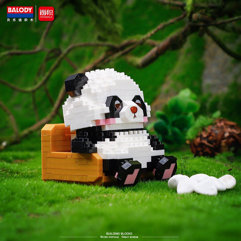 MÔ HÌNH LẮP RÁP 3D GẤU TRÚC ĐÁNG YÊU