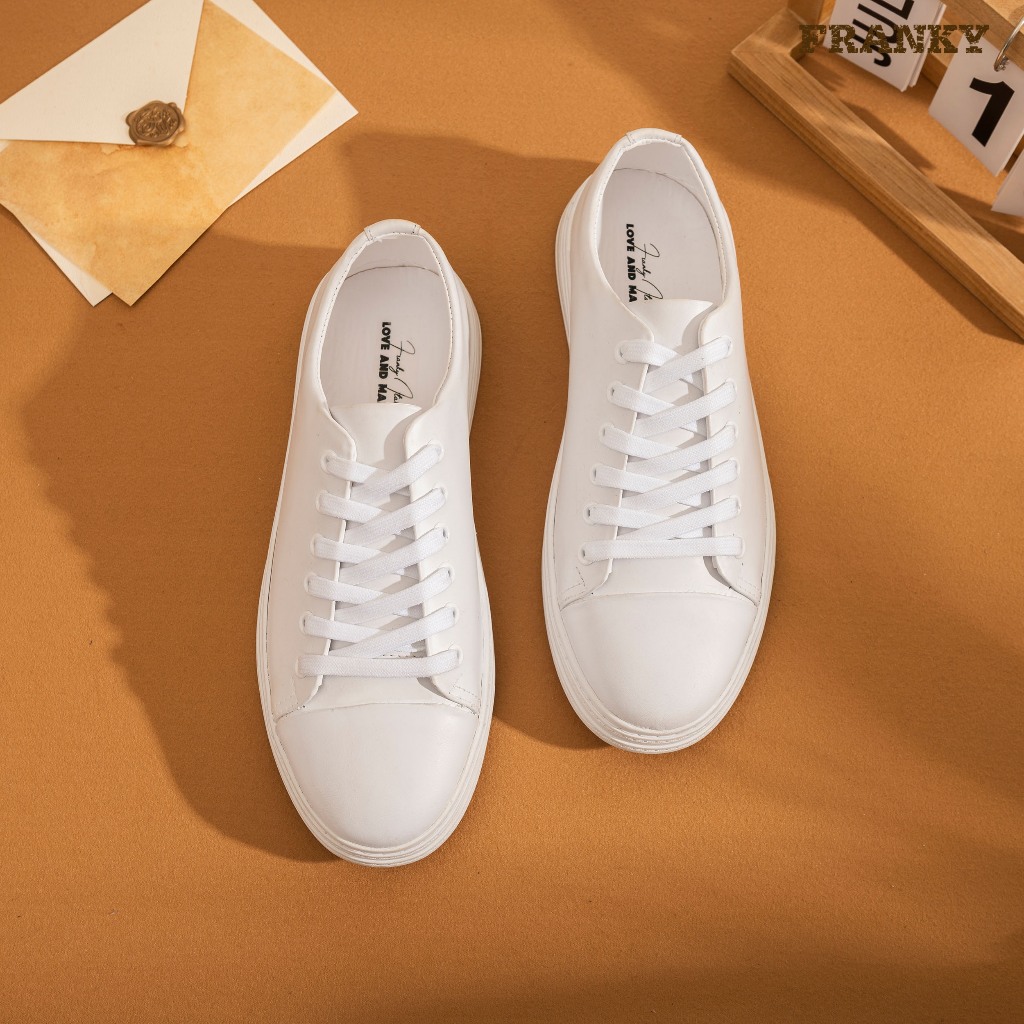 Giày Thể Thao Nam Franky Essential Sneaker - White Phong Cách Đơn Giản, Thanh Lịch
