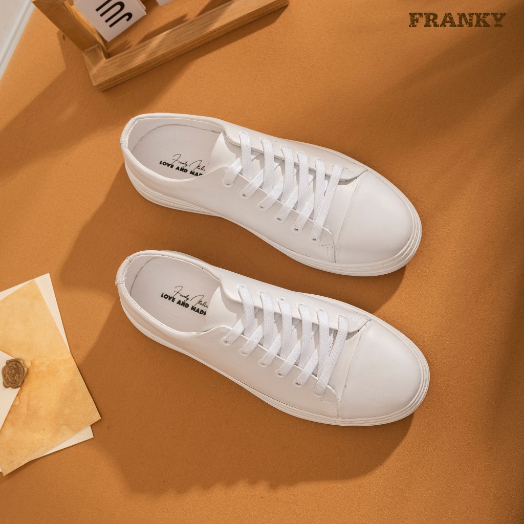 Giày Thể Thao Nam Franky Essential Sneaker - White Phong Cách Đơn Giản, Thanh Lịch