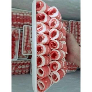 Ba chỉ bò Mỹ cuộn.khay 500g( giao hỏa tốc )