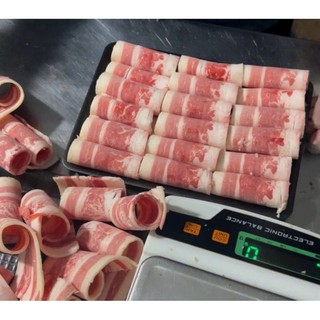 Ba chỉ bò Mỹ cuộn.khay 500g( giao hỏa tốc )
