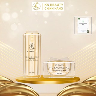 Bộ 2 sản phẩm nâng cơ trẻ hóa da mặt KN Beauty Royal Facial: Ampoule và Kem Dưỡng