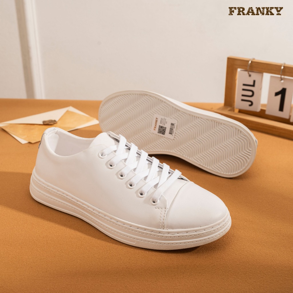 Giày Thể Thao Nam Franky Essential Sneaker - White Phong Cách Đơn Giản, Thanh Lịch
