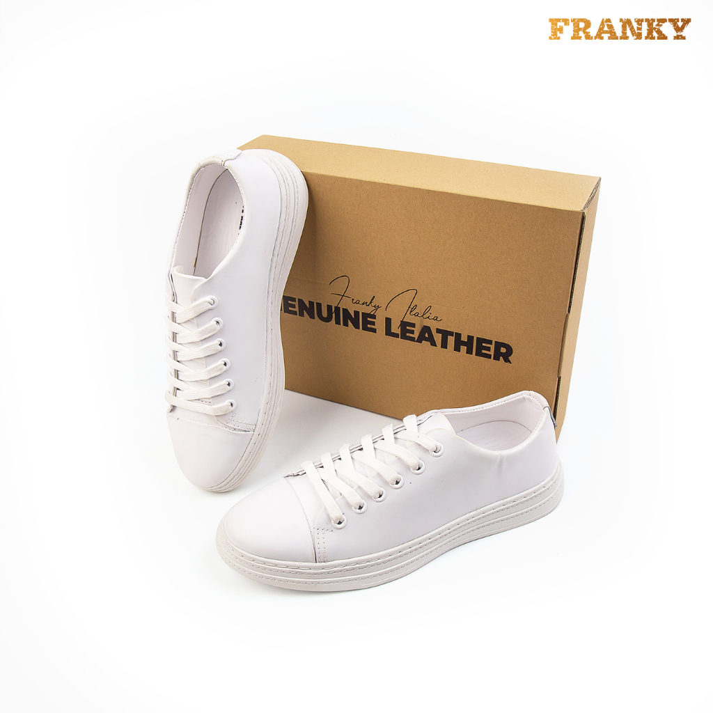 Giày Thể Thao Nam Franky Essential Sneaker - White Phong Cách Đơn Giản, Thanh Lịch