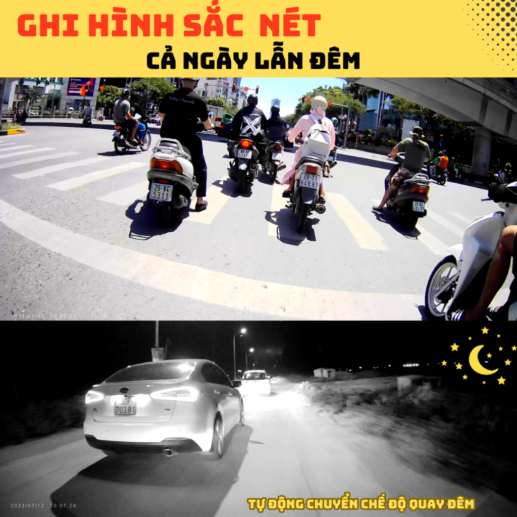 Camera hành trình xe máy L9s wifi chính hãng Owlcam, Có kết nối điện thoại, pin liền cực trâu