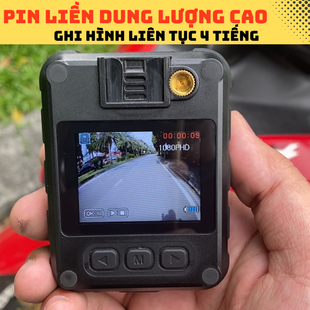 Camera hành trình xe máy L9s wifi chính hãng Owlcam, Có kết nối điện thoại, pin liền cực trâu