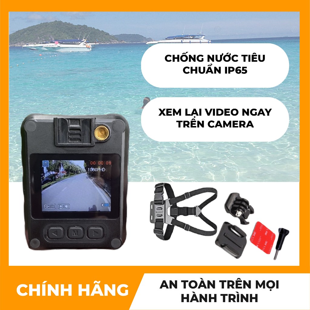 Camera hành trình xe máy L9s wifi chính hãng Owlcam, Có kết nối điện thoại, pin liền cực trâu