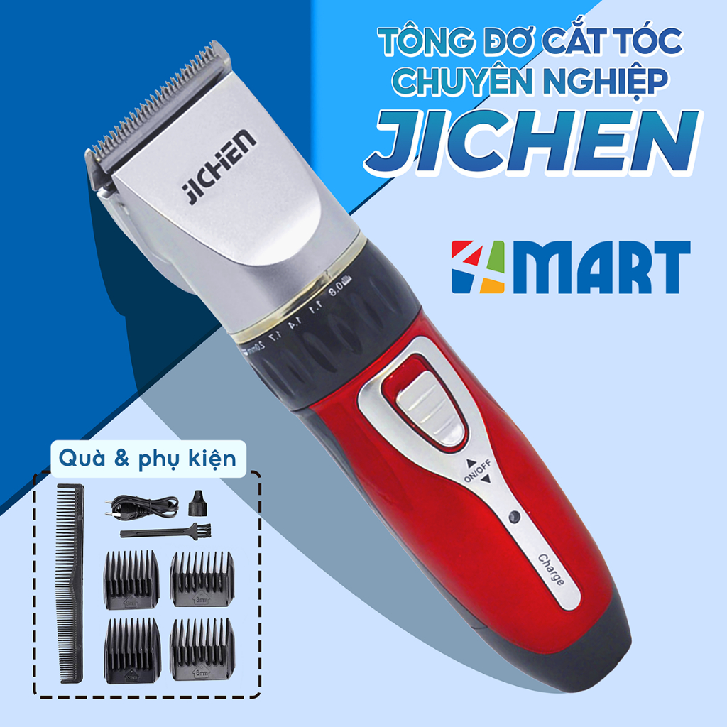 Tông Đơ Máy Cắt Hớt Tóc Nam Pin Sạc Cầm Tay Đa Năng Chuyên Nghiệp Jichen, Chấn Viền, Người Lớn, Trẻ Em, Thú Cưng Chó Mèo