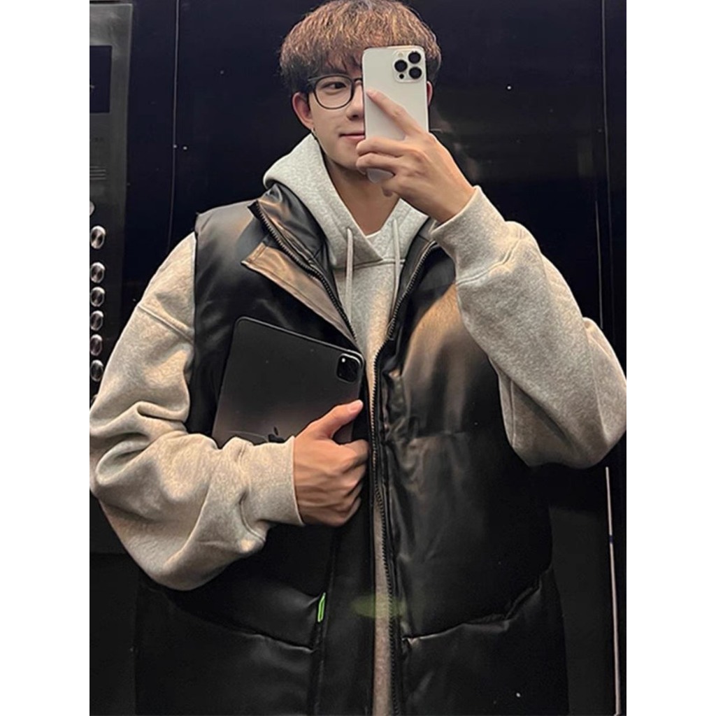 Áo Phao Gi-Le Form Đại Hàn Unisex Hoạ Tiết Trơn Nam Nữ Mặc Đều Được