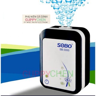 Máy oxy tích điện sobo sb 3000 sb 4000 2 vòi cho hồ cá cảnh