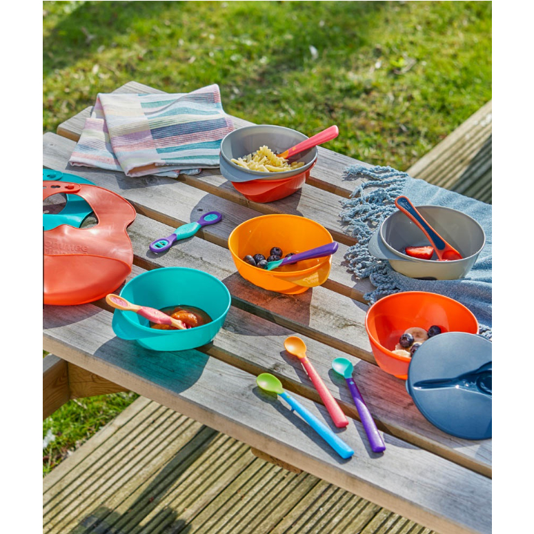 Combo 2 thìa ăn dặm bề mặt kháng khuẩn cho bé Tommee Tippee Softee, cho bé từ 4 tháng - Liin Shop