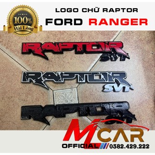 Logo Raptor , tem Raptor 3d , chữ Raptor nhựa Đen dán cửa thùng sau xe bán tải #Ranger Raptor