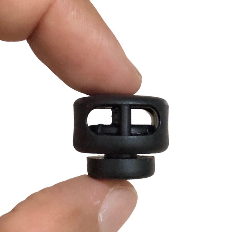 5 cái - Nút chặn nhựa tròn 2 lỗ thời trang dùng chặn túi rút, áo khoác , quần thể thao, giày, trang trí