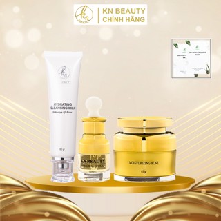 KN Beauty - Combo 3 sản phẩm Ngừa mụn Giảm Thâm Trắng Da: Kem dưỡng 15gr + Serum 30ml + Sữa rửa mặt 100g tặng 30 Túi sữa
