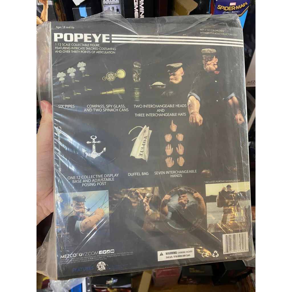 Mô hình MEZCO thủy thủ Popeye