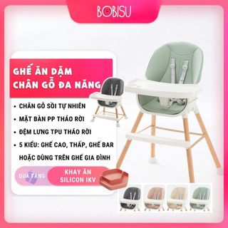 Oem | ghế ăn dặm chân gỗ sồi đa năng nhiều tiện ích