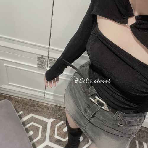 Áo thun nữ dài tay,áo thun,áo thun nhúng kim cương kiểu khoét ngực,áo nhún ngực dài tay trẻ trung,cá tính