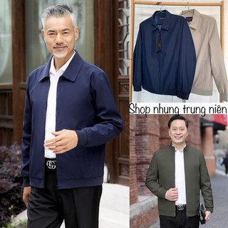 Áo khoác nam trung niên cổ bẻ ẢNH THẬT 2 lớp không nhăn không nhàu siêu nhẹ