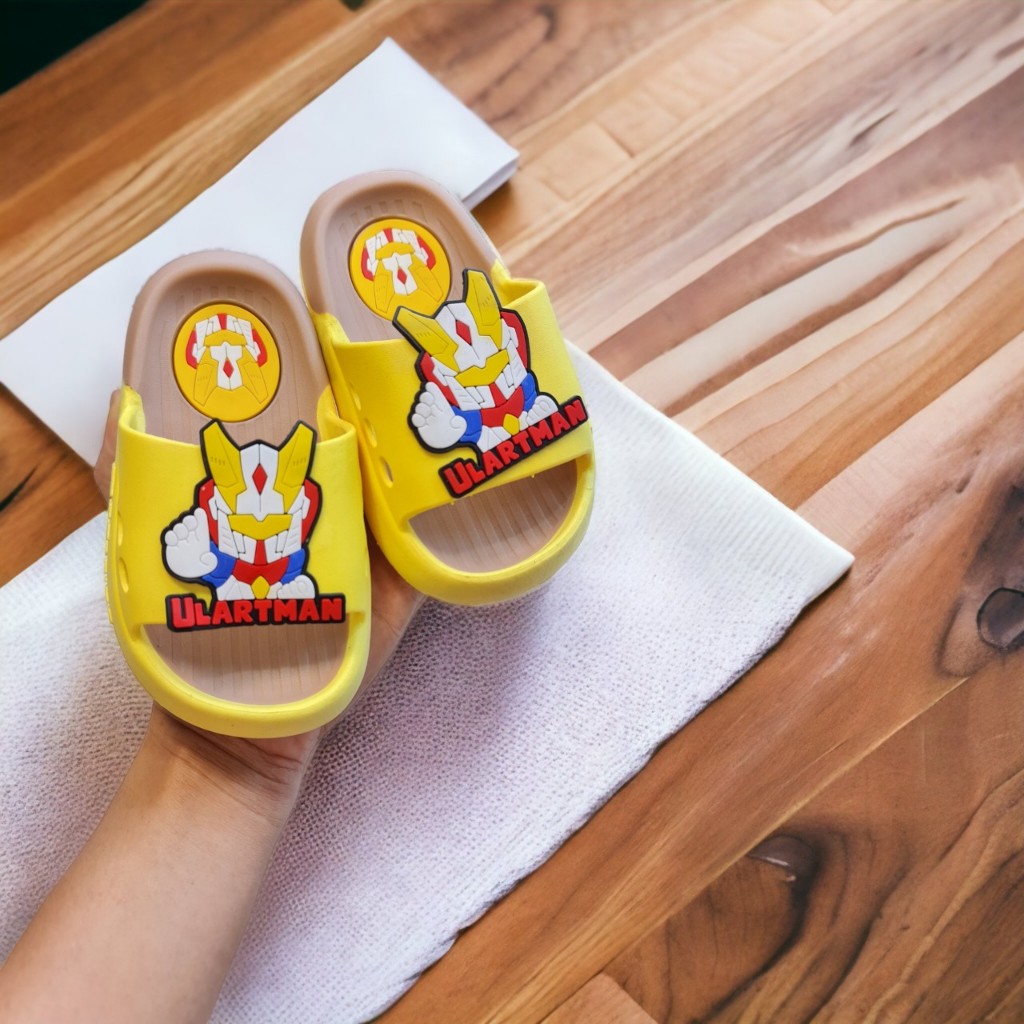 Dép bánh mì siểu nhân điện quang phối màu siêu đẹp êm chân bé,hàng cao cấp siêu xịn