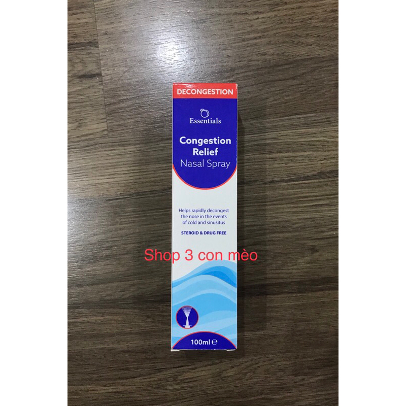 Xịt mũi Essentials saline