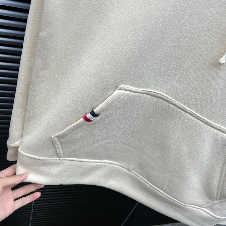 Áo Khoác Hoodie Nam Nữ THOMEBROWN Phối Sọc Tay Áo, Chất Vải Nỉ Cao Cấp Dày Dặn, Phong Cách Trẻ Trung, Năng Động