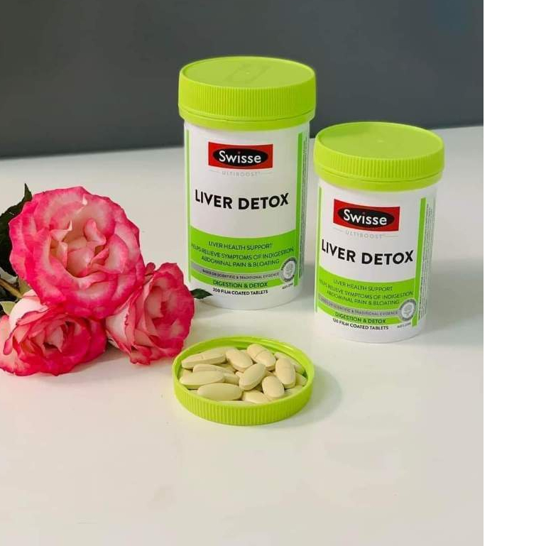Viên uống hỗ trợ thải độc gan 200 viên mát gan Úc - Swisse Ultiboost Liver Detox