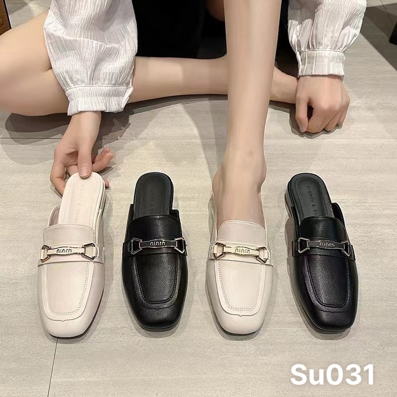 Dép sục nữ da mềm đế 2cm - SU031