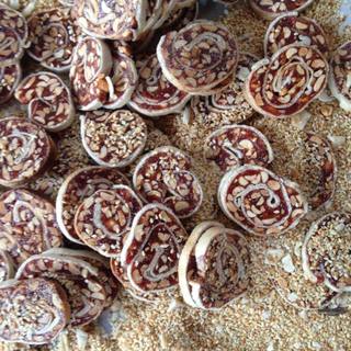 Kẹo chuối cuộn bánh tráng Bến Tre, bịch 500g