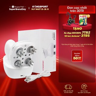 Máy massage da đầu KINGSPORT KS883 công nghệ chống thấm nước hiện đại, chuyển động 3d và đèn led hồng ngoại