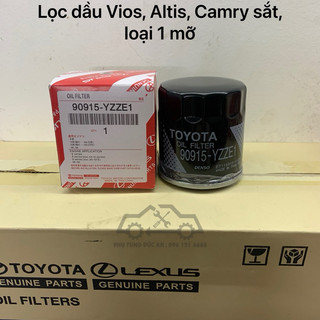 Lọc nhớt, lọc dầu động cơ xe Toyota Vios, Wigo, Yaris,Camry, Altis, Corolla Cross, Avanza 90915YZZE1 mỡ loại 1
