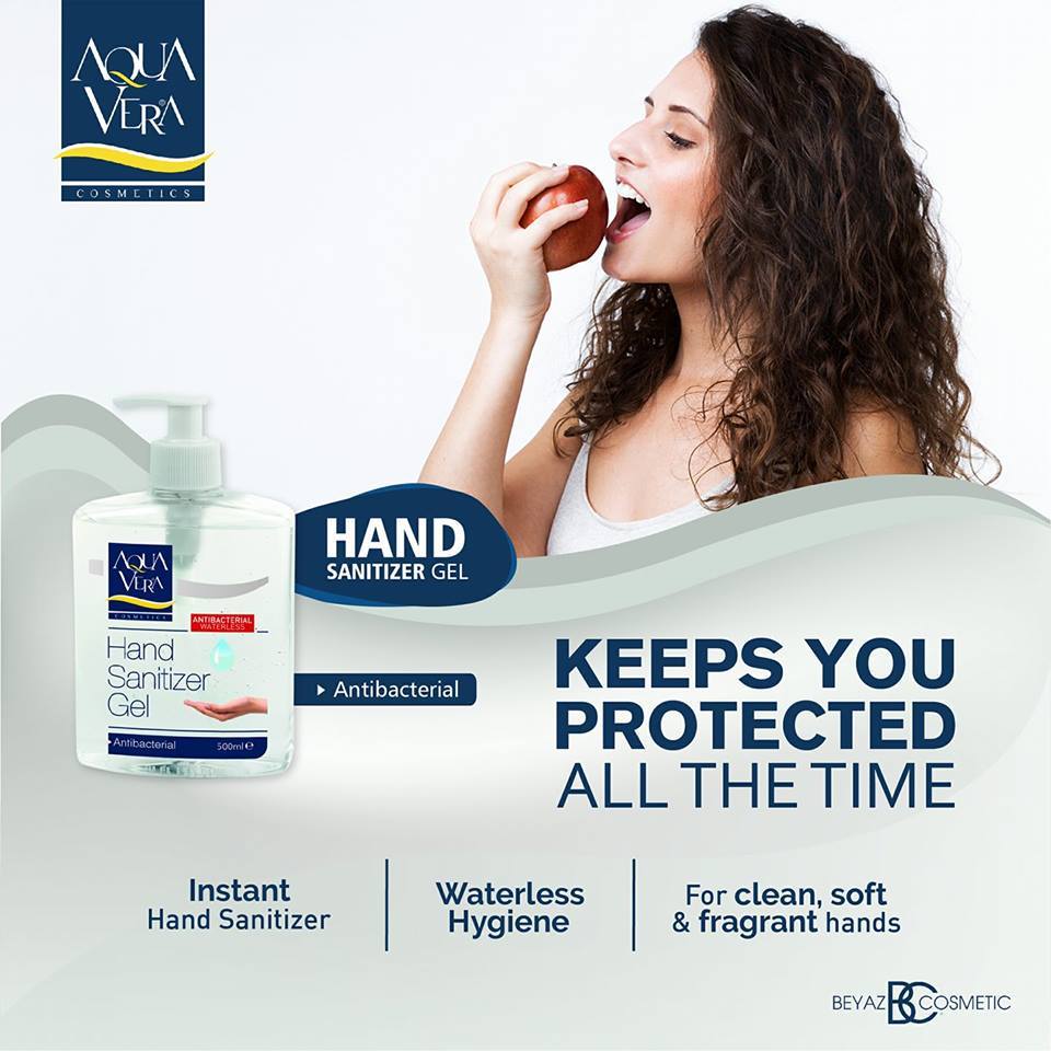 Gel rửa tay khô kháng khuẩn không dùng nước AquaVera 500ML