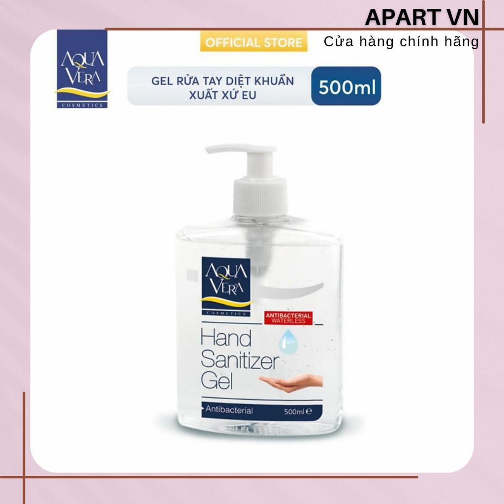 Gel rửa tay khô kháng khuẩn không dùng nước AquaVera 500ML