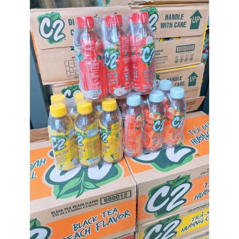 Thùng c2 chanh đào táo 230ml