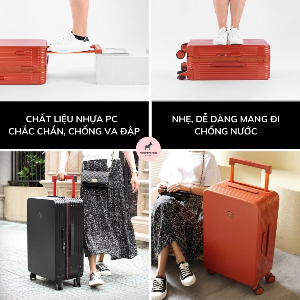 Vali Lvke Trunk2108A chính hãng sang trọng và cao cấp - Vali khung nhôm 20L