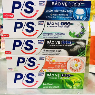   Tốt Mà Rẻ Kem Đánh Răng P S Bảo Vệ Răng Miệng Toàn Diện  PS  Trà Xanh Than Hoạt Tính Muối Hồng 180g 