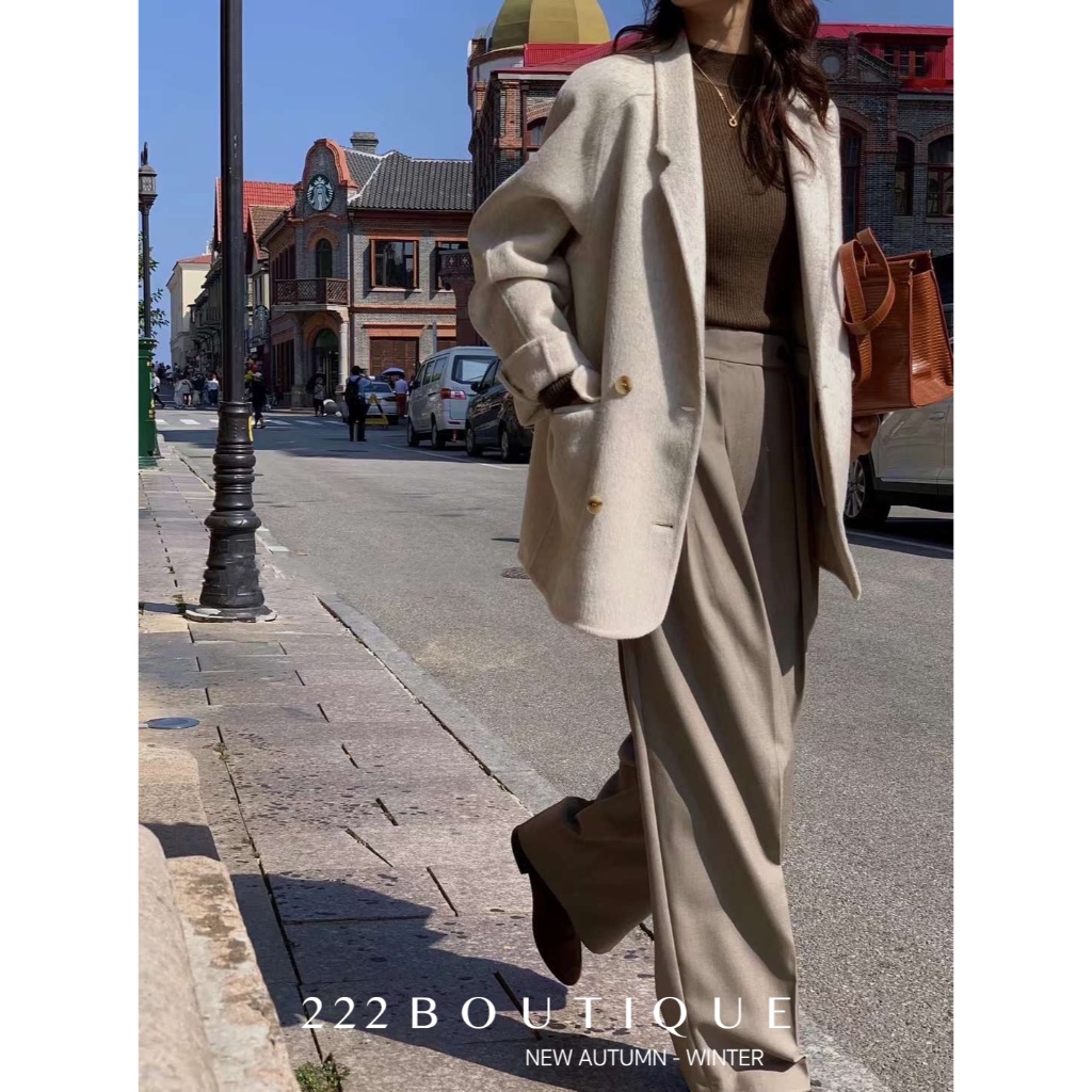 Áo dạ cashmere khâu tay BoBo vest 6022