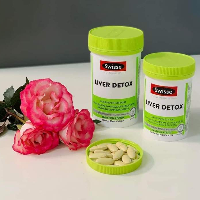 Viên uống hỗ trợ thải độc gan 200 viên mát gan Úc - Swisse Ultiboost Liver Detox