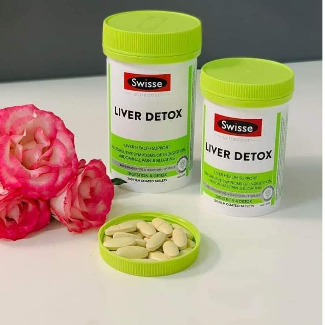 Viên uống hỗ trợ thải độc gan 200 viên mát gan Úc - Swisse Ultiboost Liver Detox