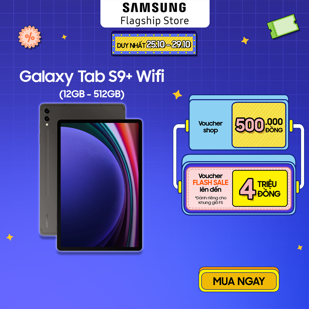 Máy tính bảng Samsung Galaxy Tab S9+ Wifi 12GB_512GB