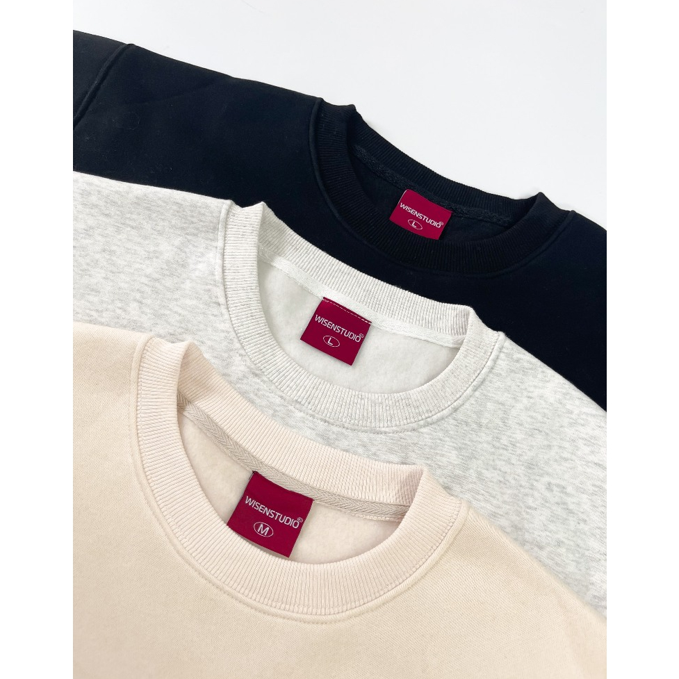 Áo sweater local brand WISEN nỉ bông form rộng oversize unisex mẫu Rabbit