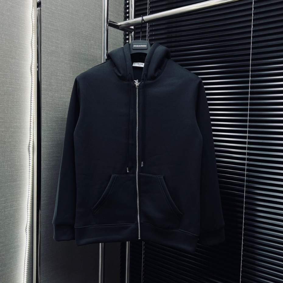 Áo Khoác Hoodie Nam Nữ Thêu Chữ CEELINE Mũ Áo, Phối Khóa Zip, Chất Vải Nỉ Cao Cấp, Phong Cách Đơn Giản, Trẻ Trung