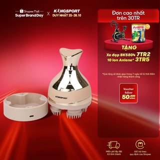 Máy massage da đầu KINGSPORT KS882 thiết kế nhỏ gọn tiện dụng, áp dụng công nghệ tối tân ipx7, đa năng và tiện dụng