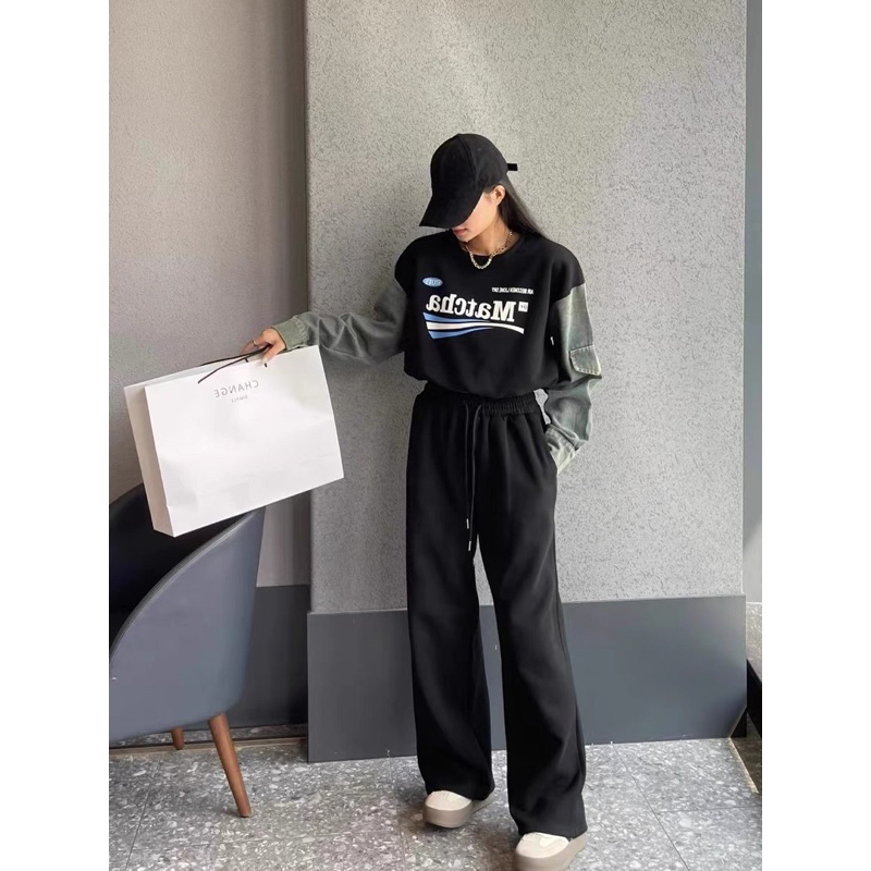 SET NỈ BÔNG PHA TAY JEANS